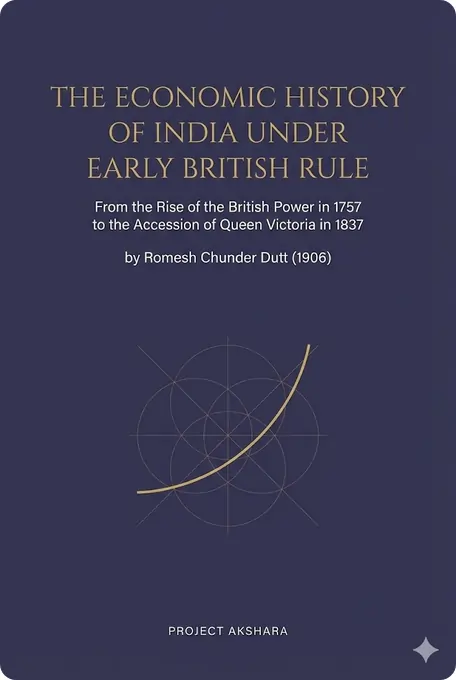 The Economic History of India Under Early British Rule cover